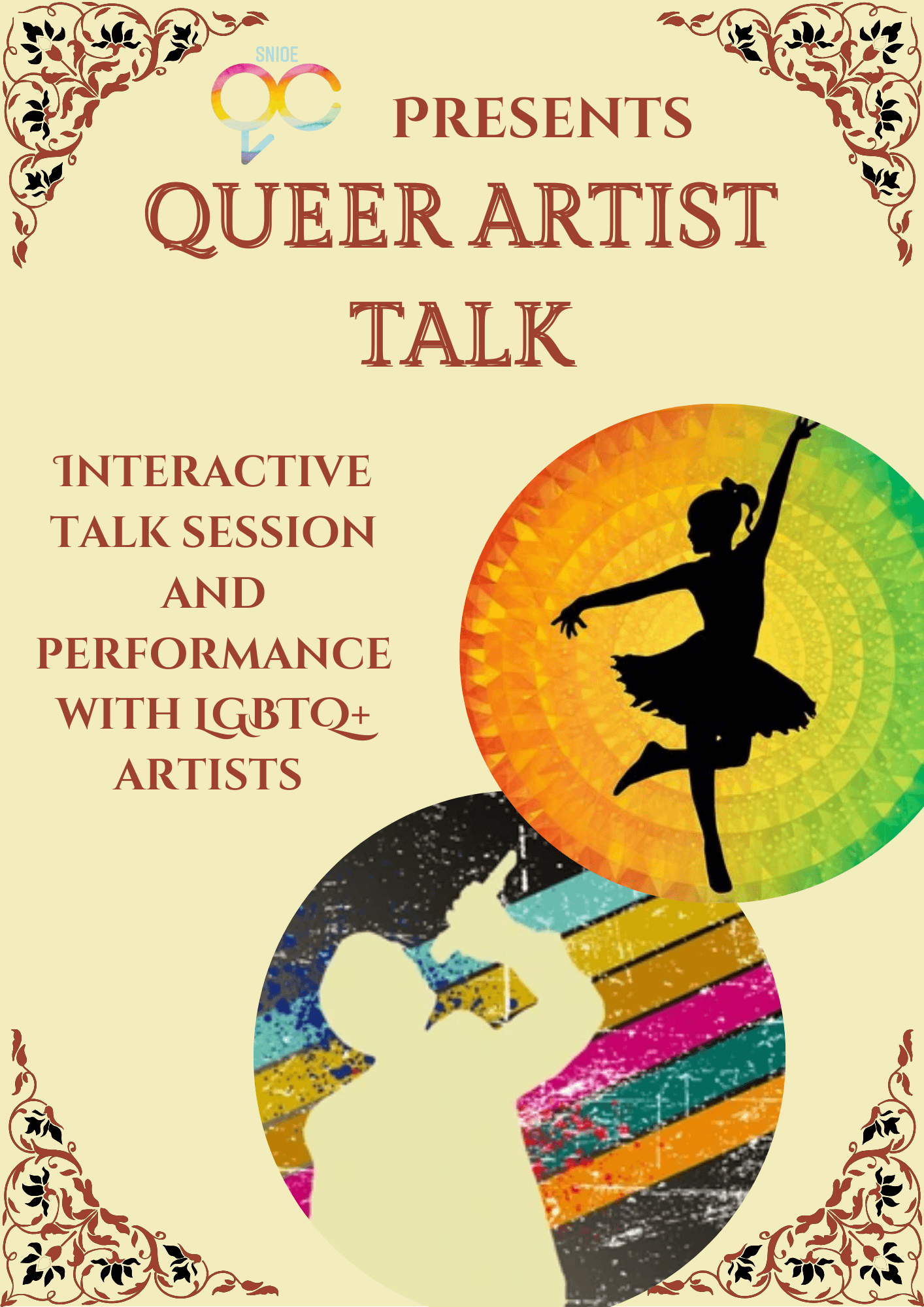 Queer Artist Talk poster